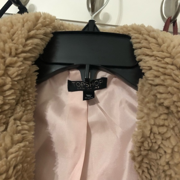 Topshop sherpa coat - Picture 2 of 2